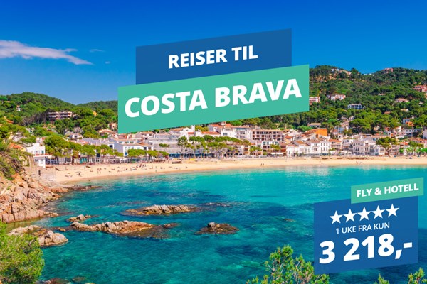 EKSTREMT BILLIGT! 5★ reiser til Costa Brava fra 3 218,-