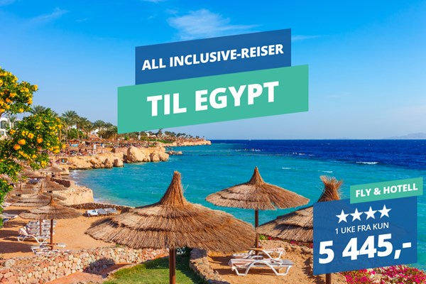 4★ All Inclusive-reiser til Egypt fra 5 445,-