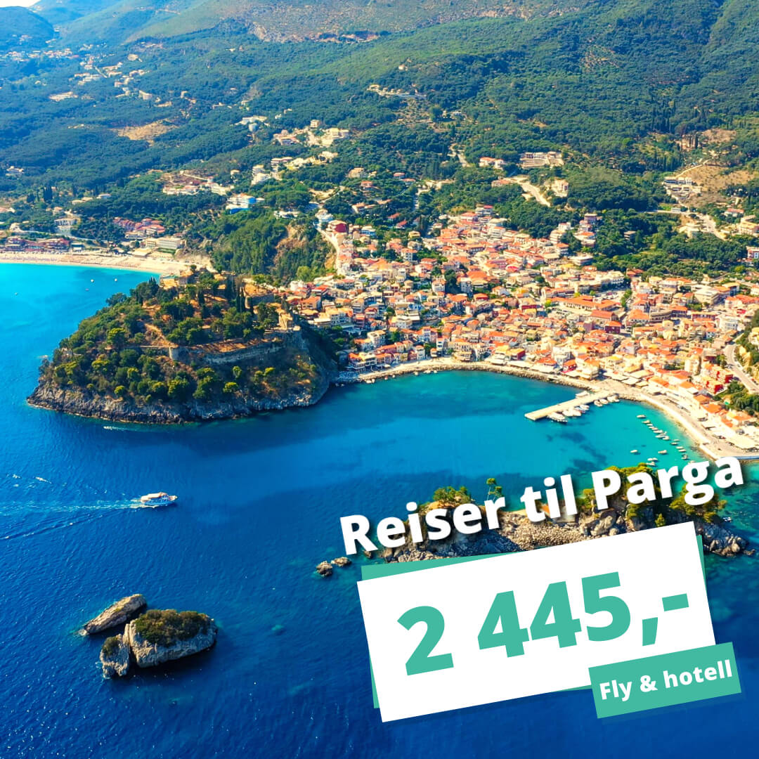 Billige reiser til Parga – nyt strandlivet på den greske vestkysten fra 2 445,-