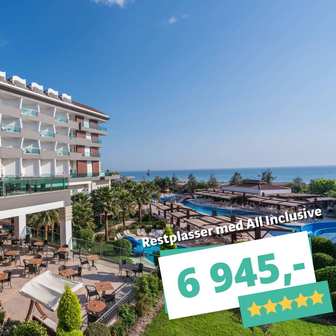 1 ukes avslappende ferie – 5? All Inclusive fra 6 945,-