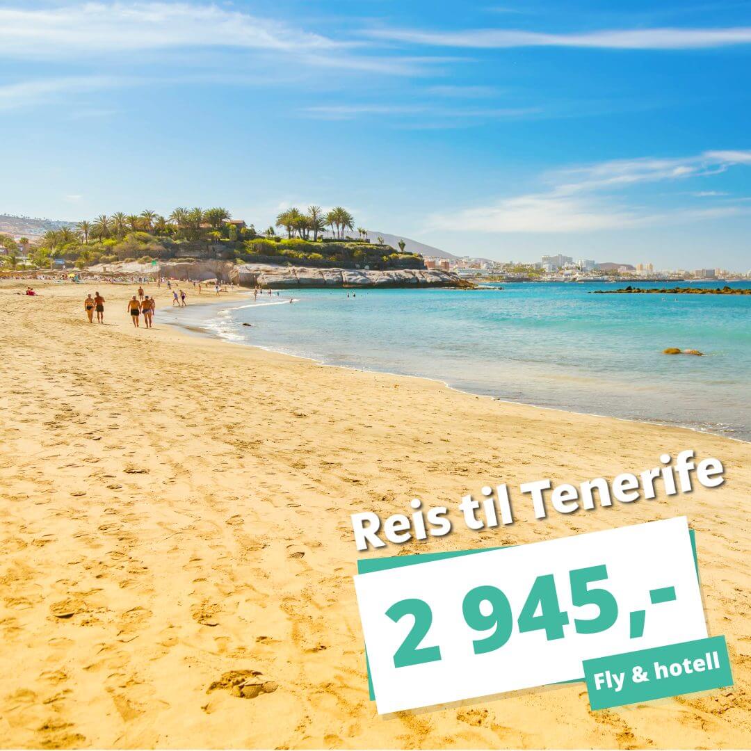 Reis til Tenerife i desember fra 2 945,- med fly tur/retur og hotell!