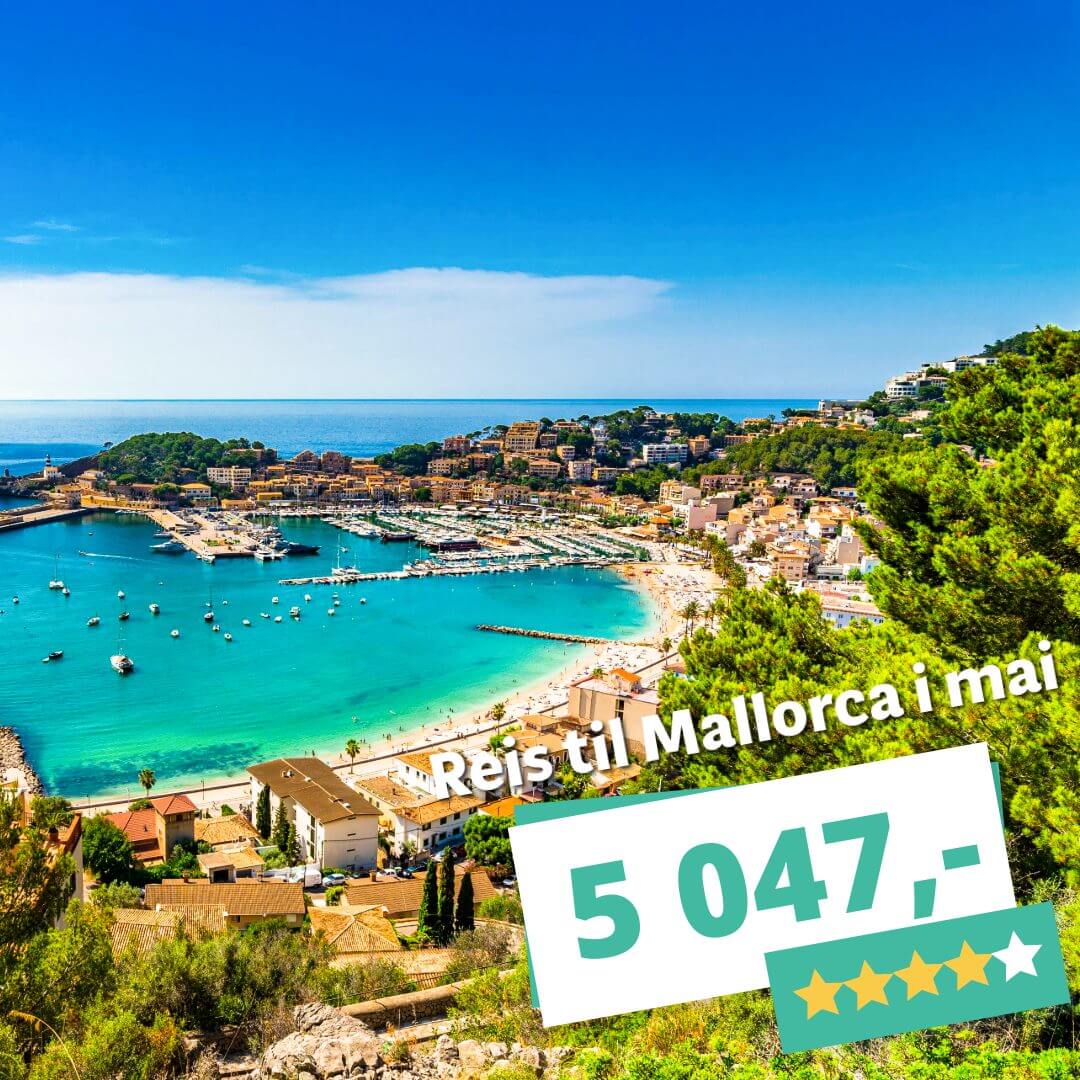 Billige 4?-reiser til Mallorca i mai med fly og hotell fra 5 047,-