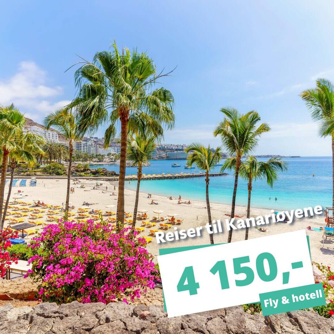 Nyt en uke i solen på Kanariøyene – Reis billig av sted fra kun 4 150,-