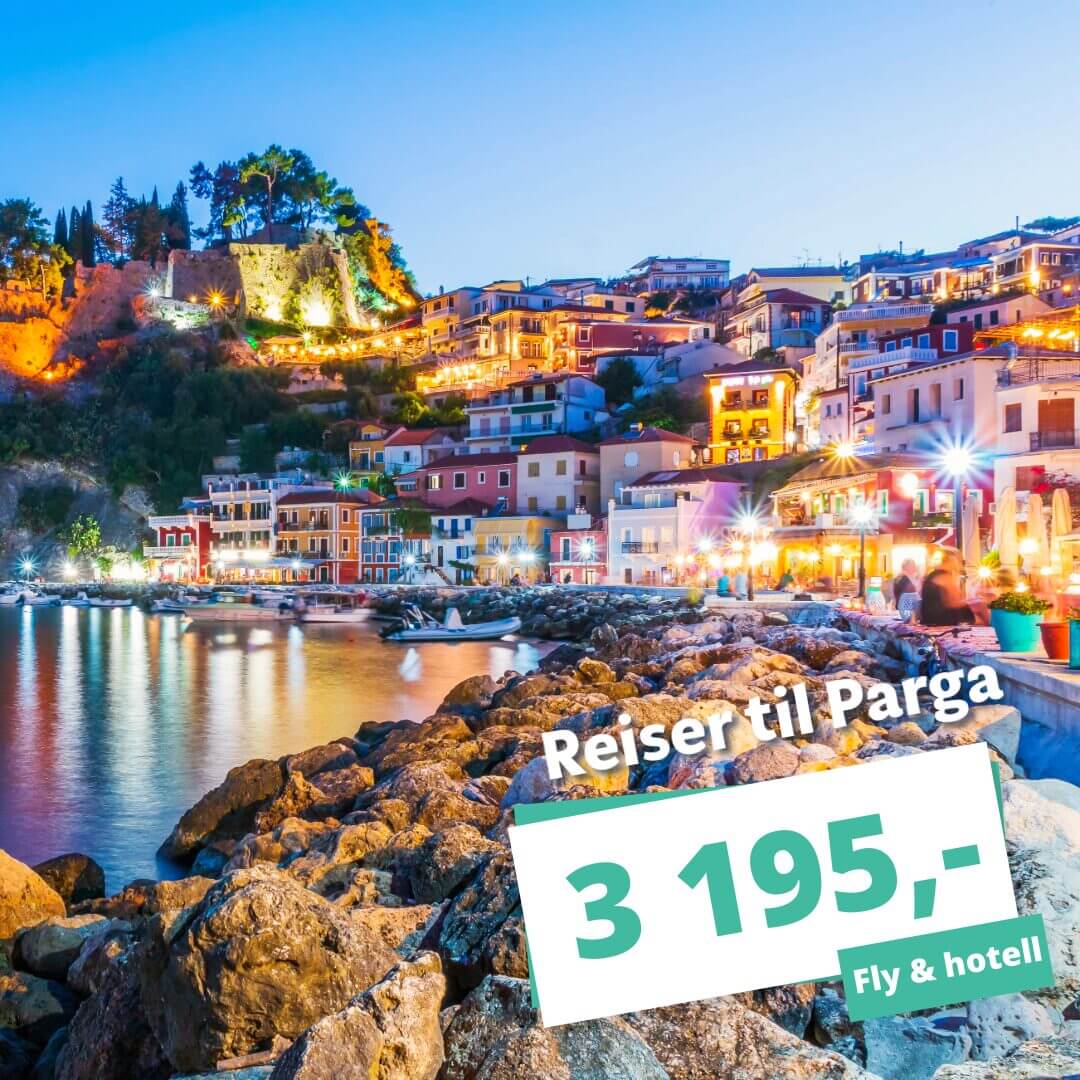 Billige reiser til Parga – nyt strandlivet på den greske vestkysten fra 3 195,-
