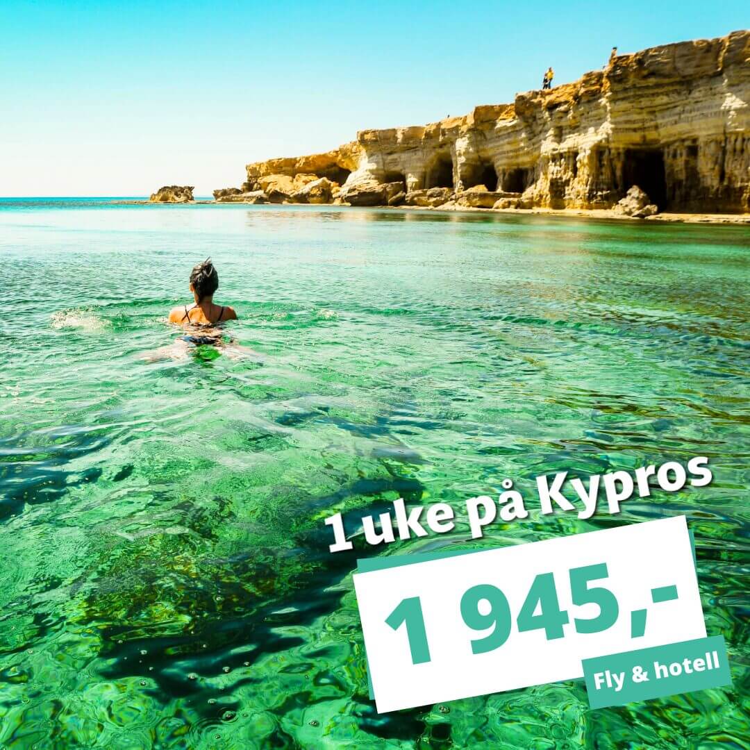 1 ukes ferie på Kypros til spotpris – Restplasser fra 1 945,-