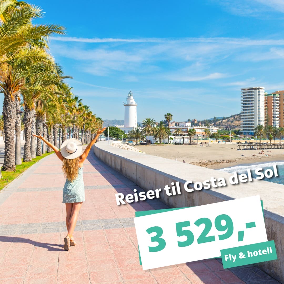 Reis til Costa del Sol i november fra 3 529,- med fly tur/retur og hotell!